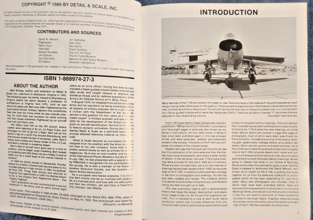 F-100 Super Sabre in Detail & Scale D&S Vol. 33 By Bert Kinzey