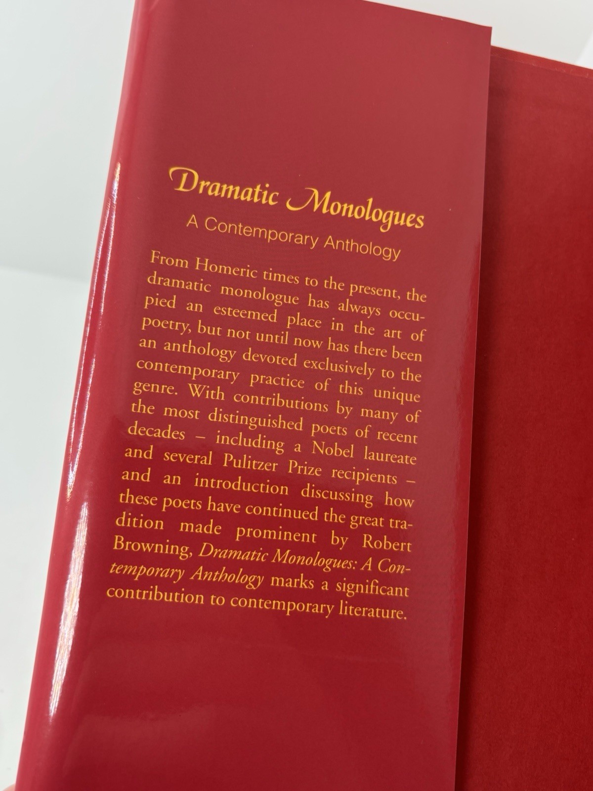 Dramatic Monologues : A Contemporary Anthology | Ed. Samuel Maio | 2009 #LikeNew