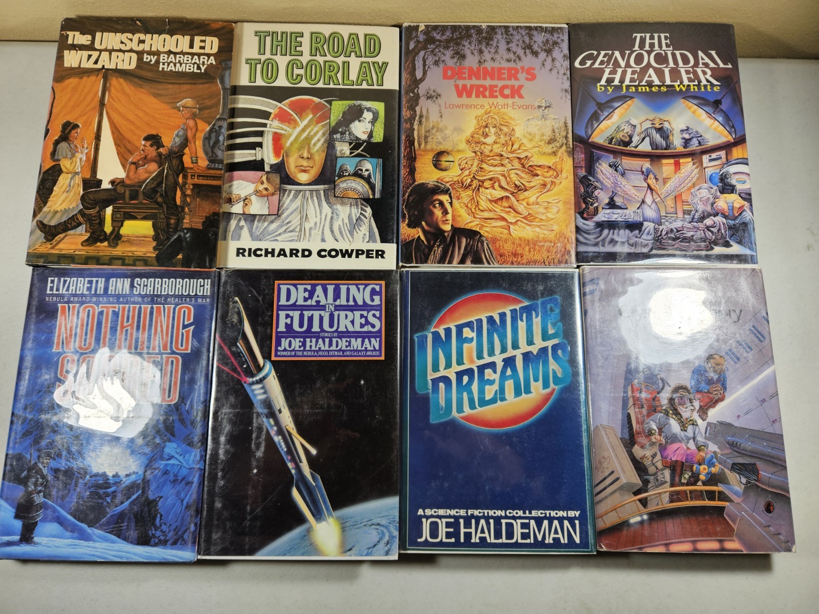 LOT of 8 Vintage Science Fiction Hardcover Books James White, Scarborough +