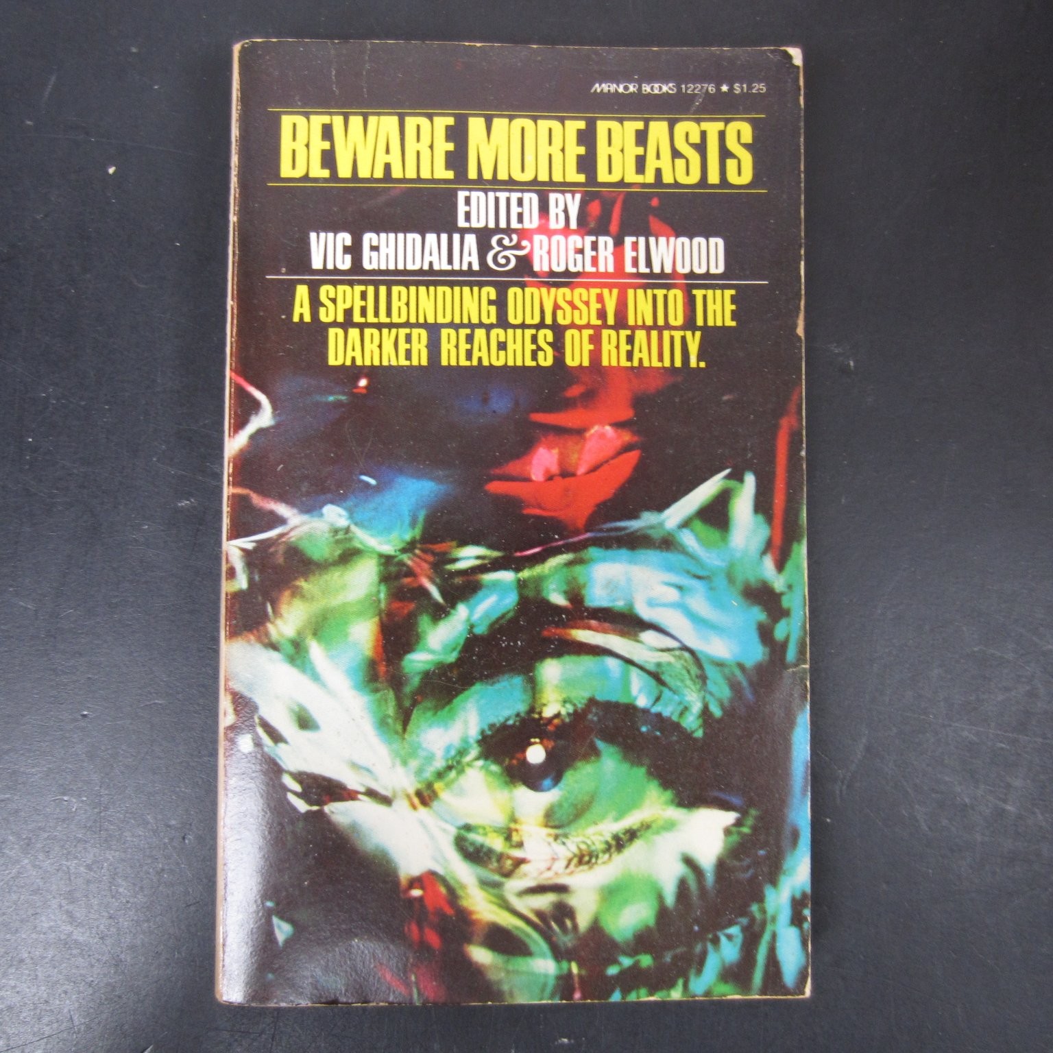 Beware More Beasts Ghidalia Elwood 1975 Horror Anthology Manor Books PB