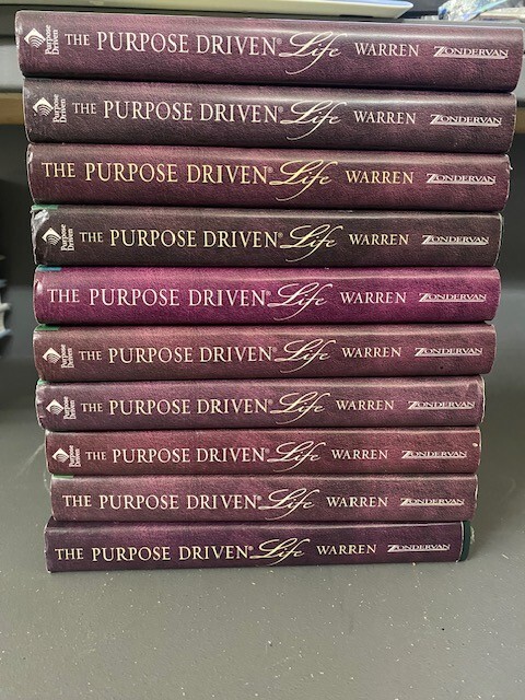 Lot of 10 The Purpose Driven Life Books by Rick Warren Hardcover – GOOD