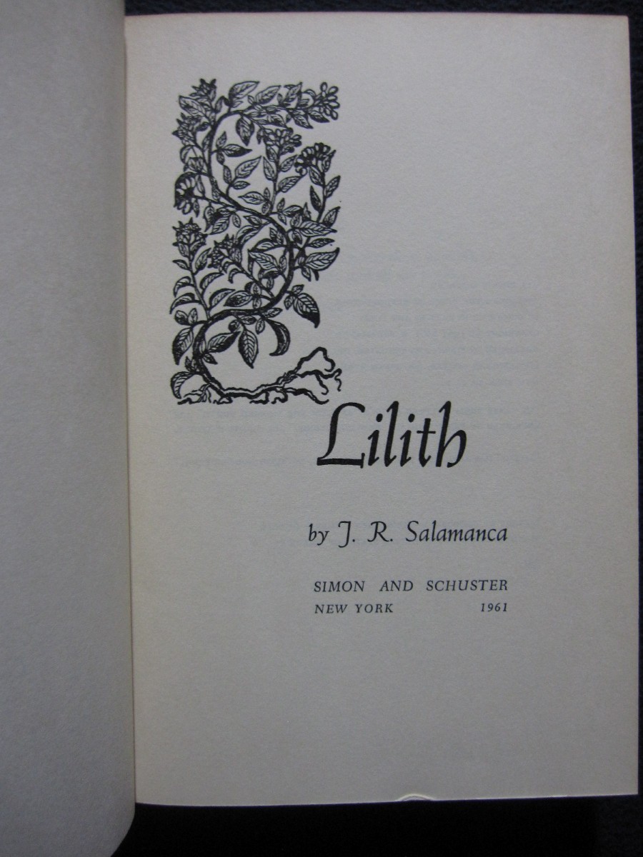 Lilith 1962 [Hardcover] J. R. Salamanca