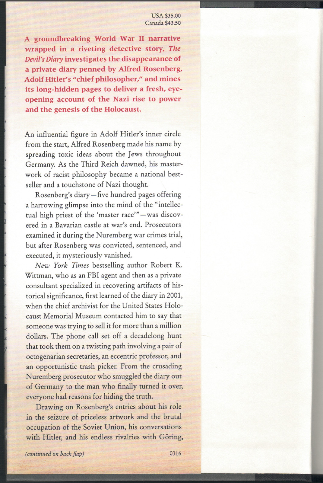 Devil’s Diary – Alfred Rosenberg & Secrets of the 3rd Reich ; Wittman & Kinney