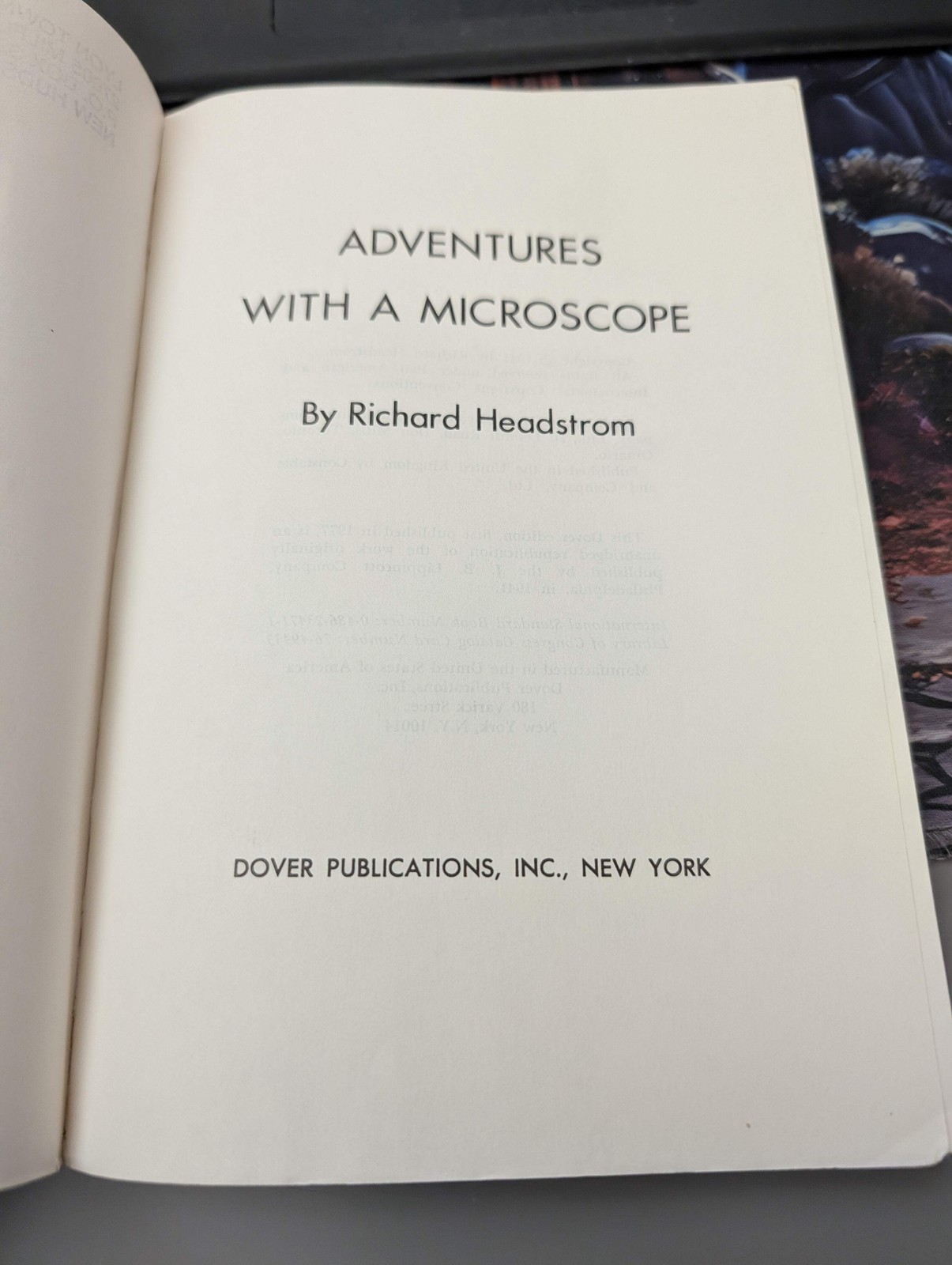 Adventures with a Microscope by Richard Headstrom (1977) Paperback GOOD