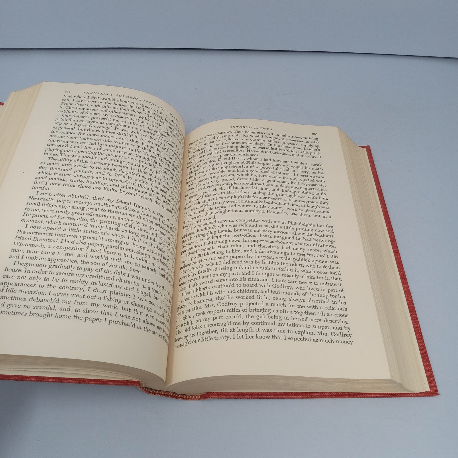 Benjamin Franklins Autobiographical Writings 1952 Viking Press HC Carl Van Doren