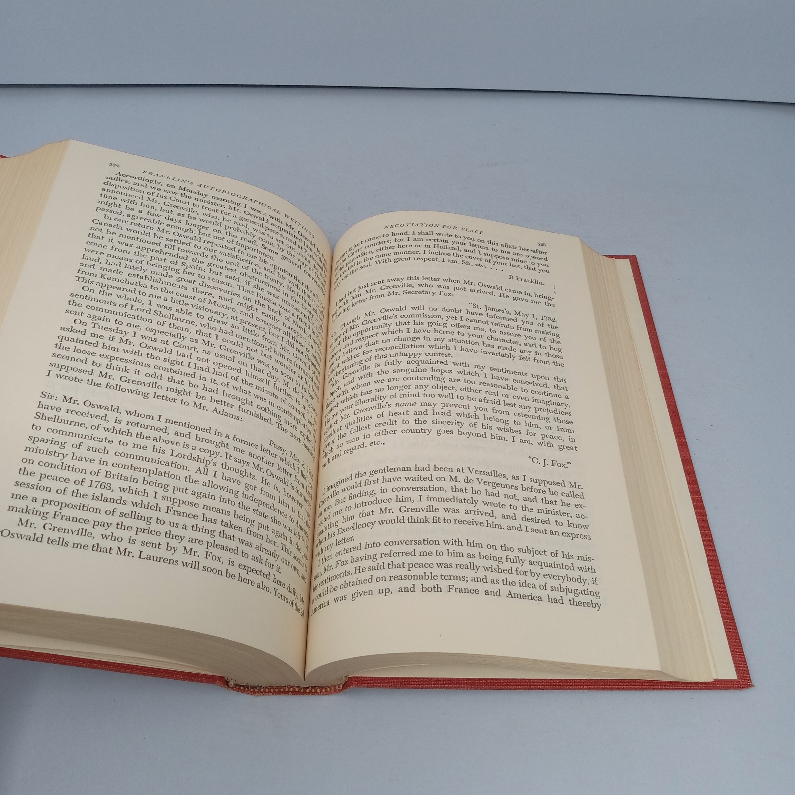 Benjamin Franklins Autobiographical Writings 1952 Viking Press HC Carl Van Doren