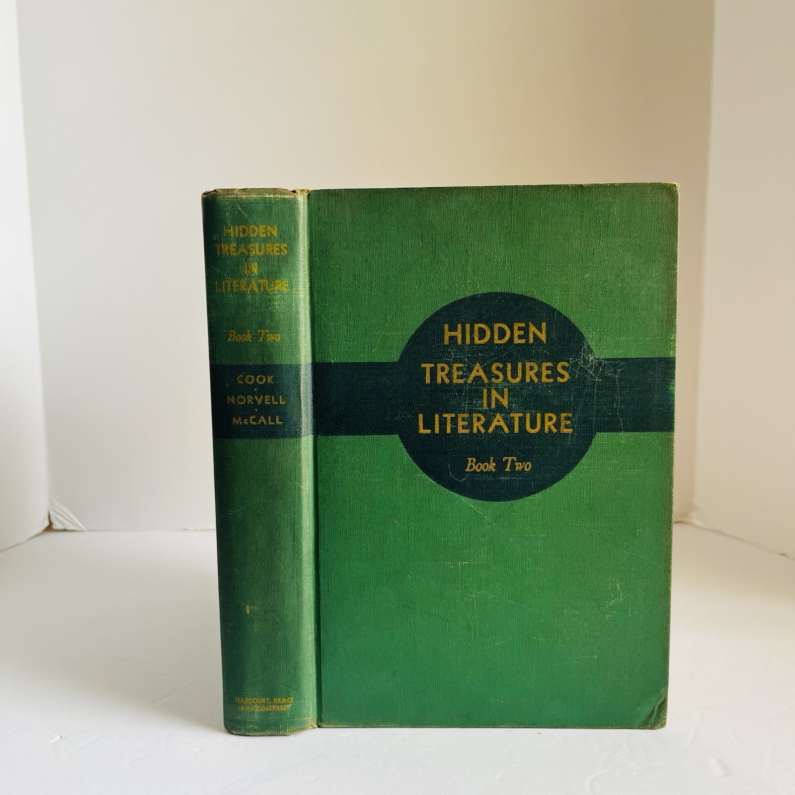 Vintage 1935 Hidden Treasures in Literature Book Two Harcourt Brace Textbook HC
