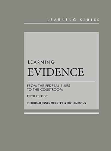 Learning Evidence: From – Hardcover, by Merritt Deborah; Simmons – Very Good z