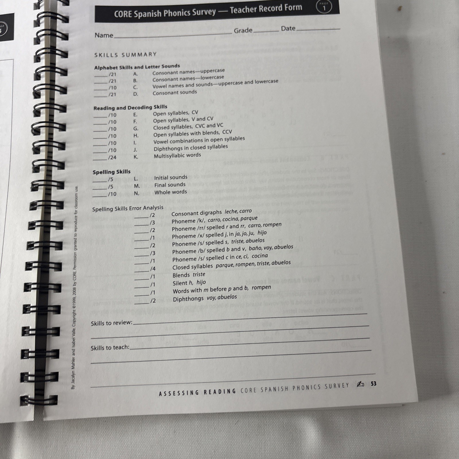Assessing Reading Multiple Measures – Revised 2nd Edition