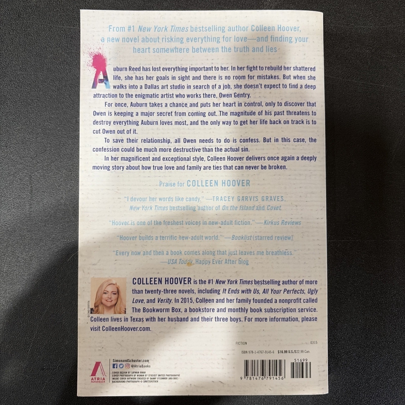 Confess: A Novel – Paperback By Hoover, Colleen – VERY GOOD