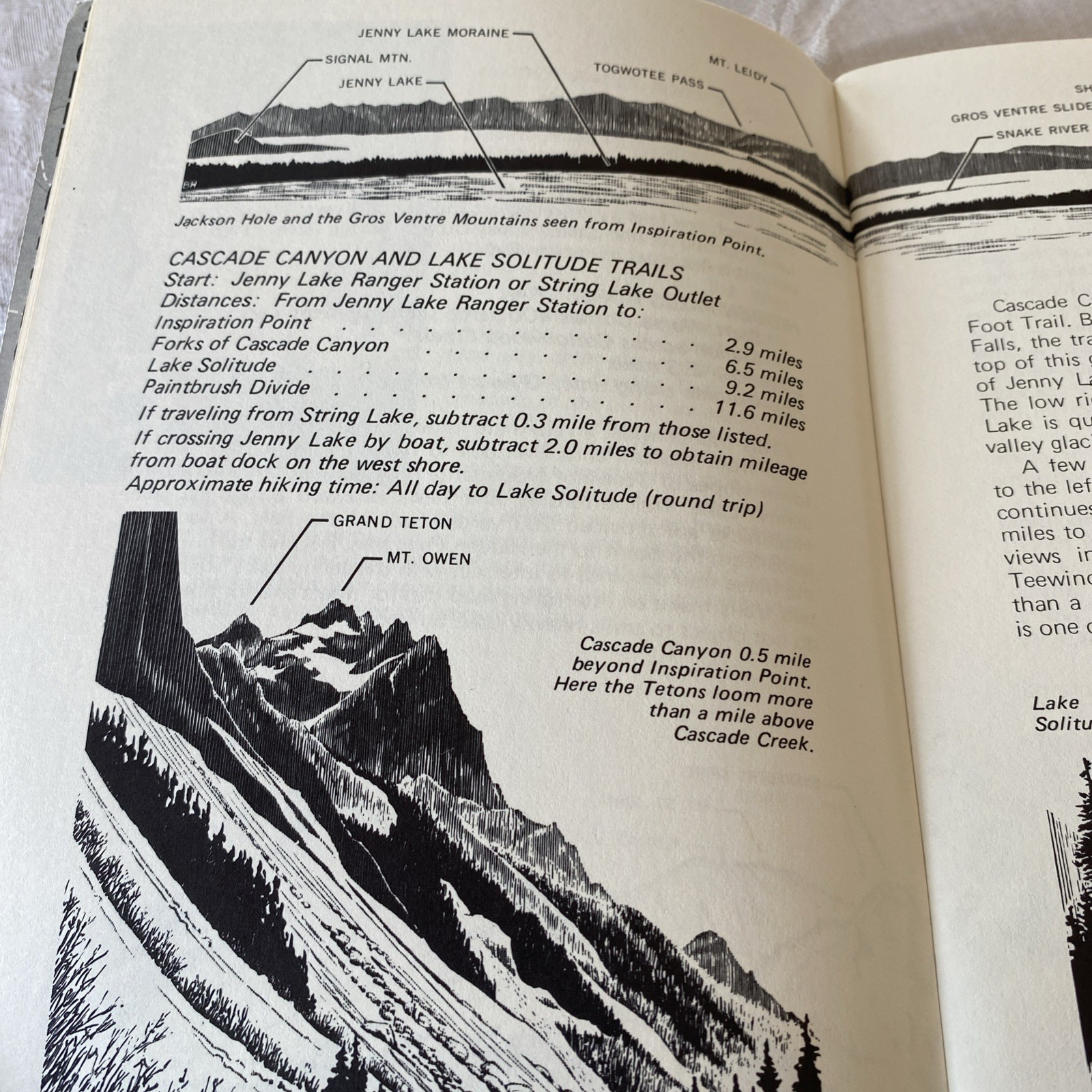 “Teton Trails”- Pamphlet (56 Pages) by Brian Harry with Illustrations 1982 PB