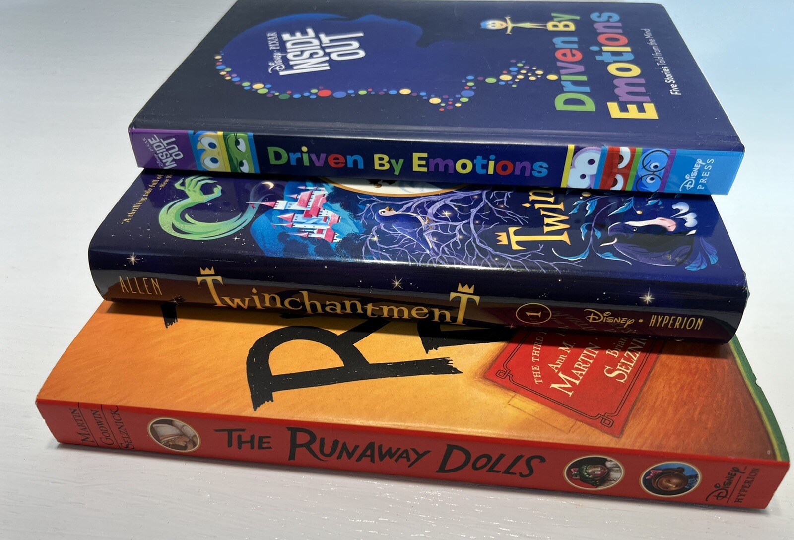 Disney Hyperion Various Hardcover Paperback Books Lot of 3 Inside Out Books