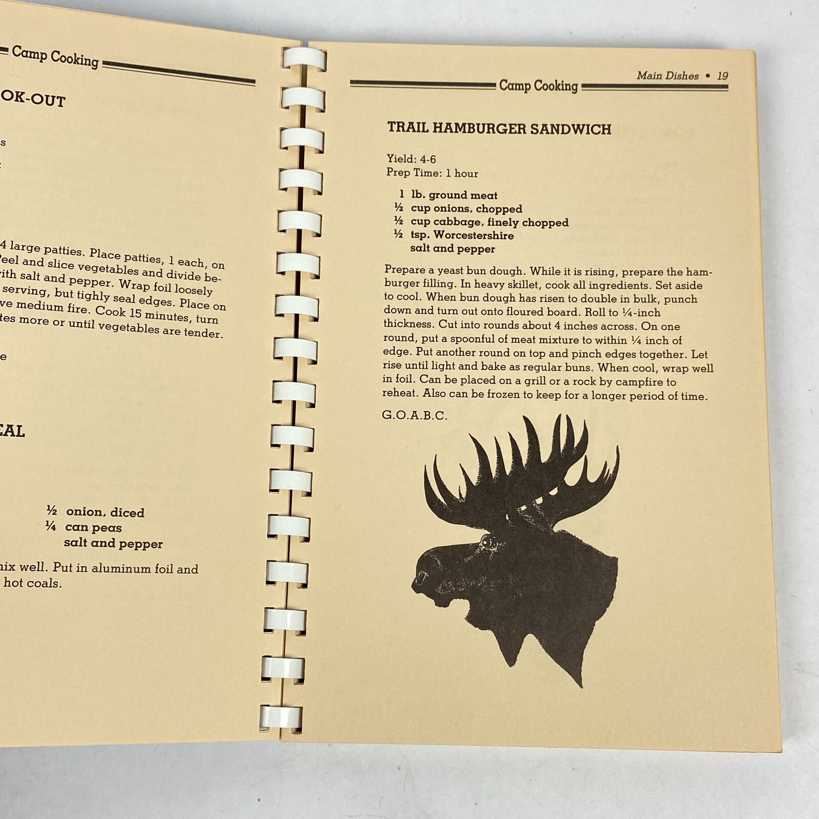 1986 NAHC Wild Game Cookbook North American Hunting Club Camp Cooking Vintage