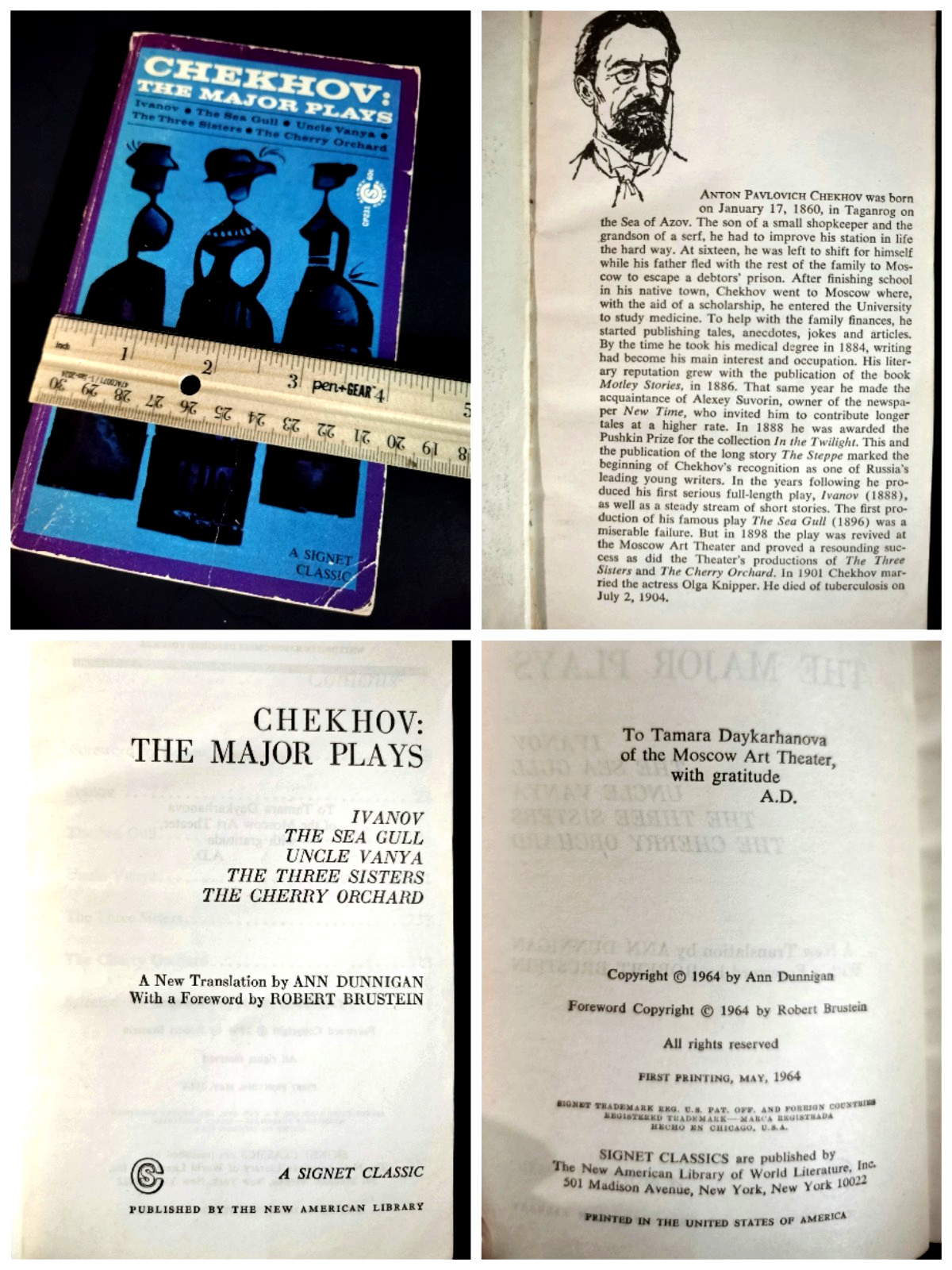 Vintage Lot of 3 Theatrical Play Books Performing Arts Paperback First Editions