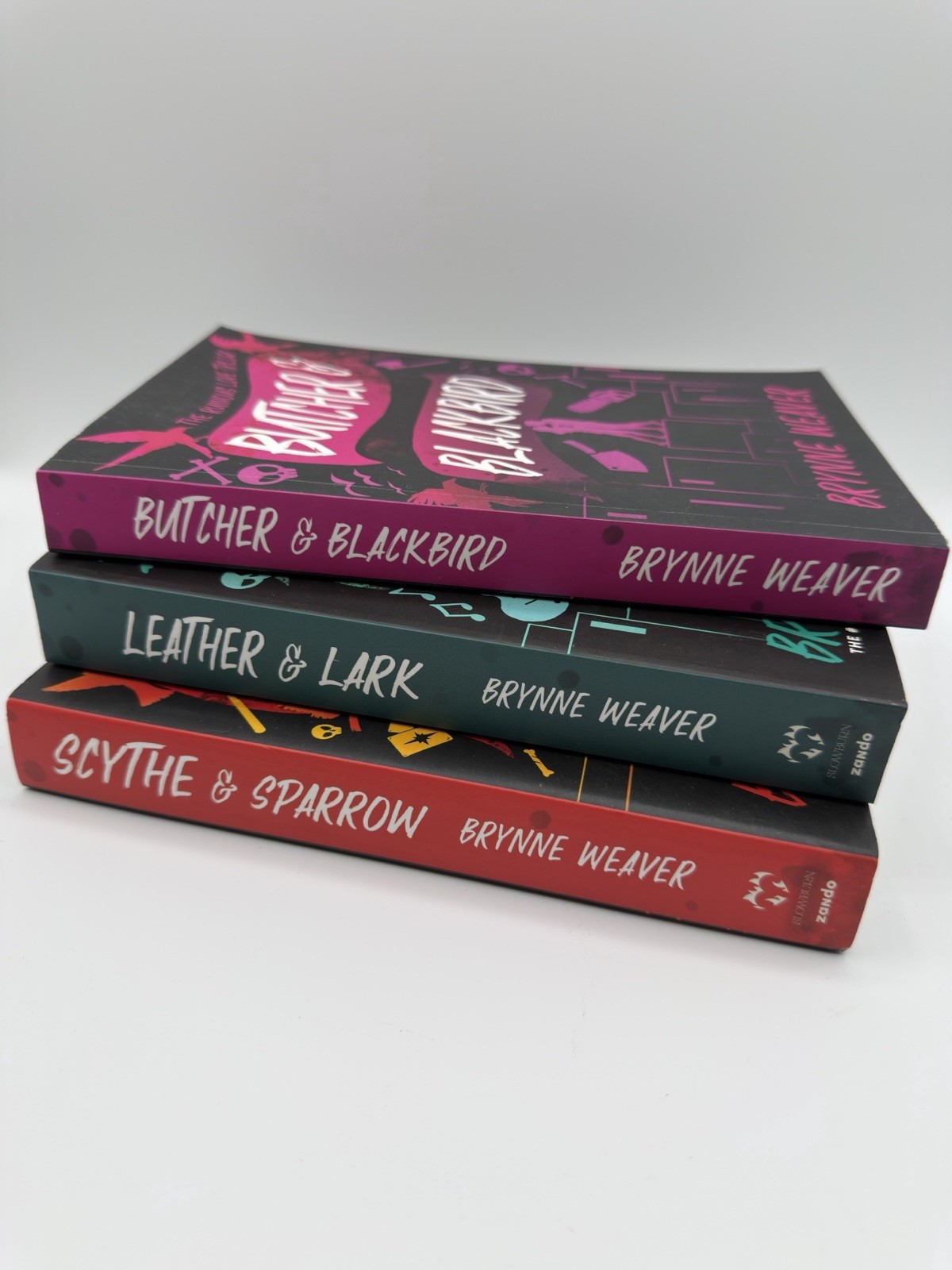 BRYNNE WEAVER Ruinous Love Trilogy Butcher & Blackbird, Leather & Lark 1 Signed