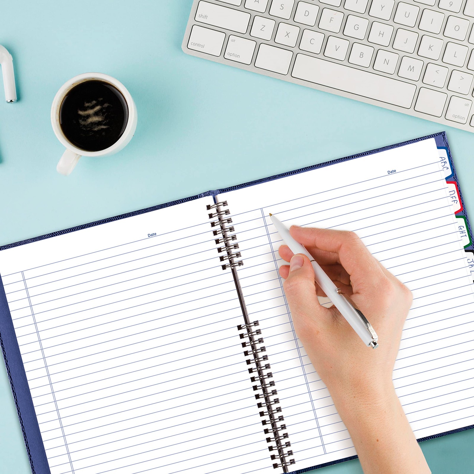 NotePro™ Notebook, Indexing System, 10.75″ x 8.5″, 150 Pages, Indigo Blue (A1…