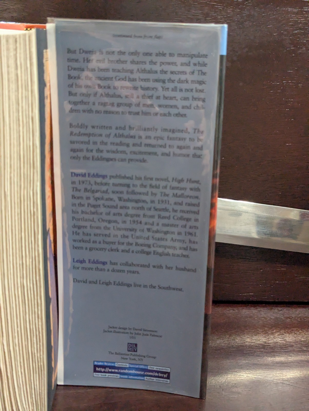 ​David & Leigh Eddings The Redemption of Althalus 1st/1st Hardcover Fantasy