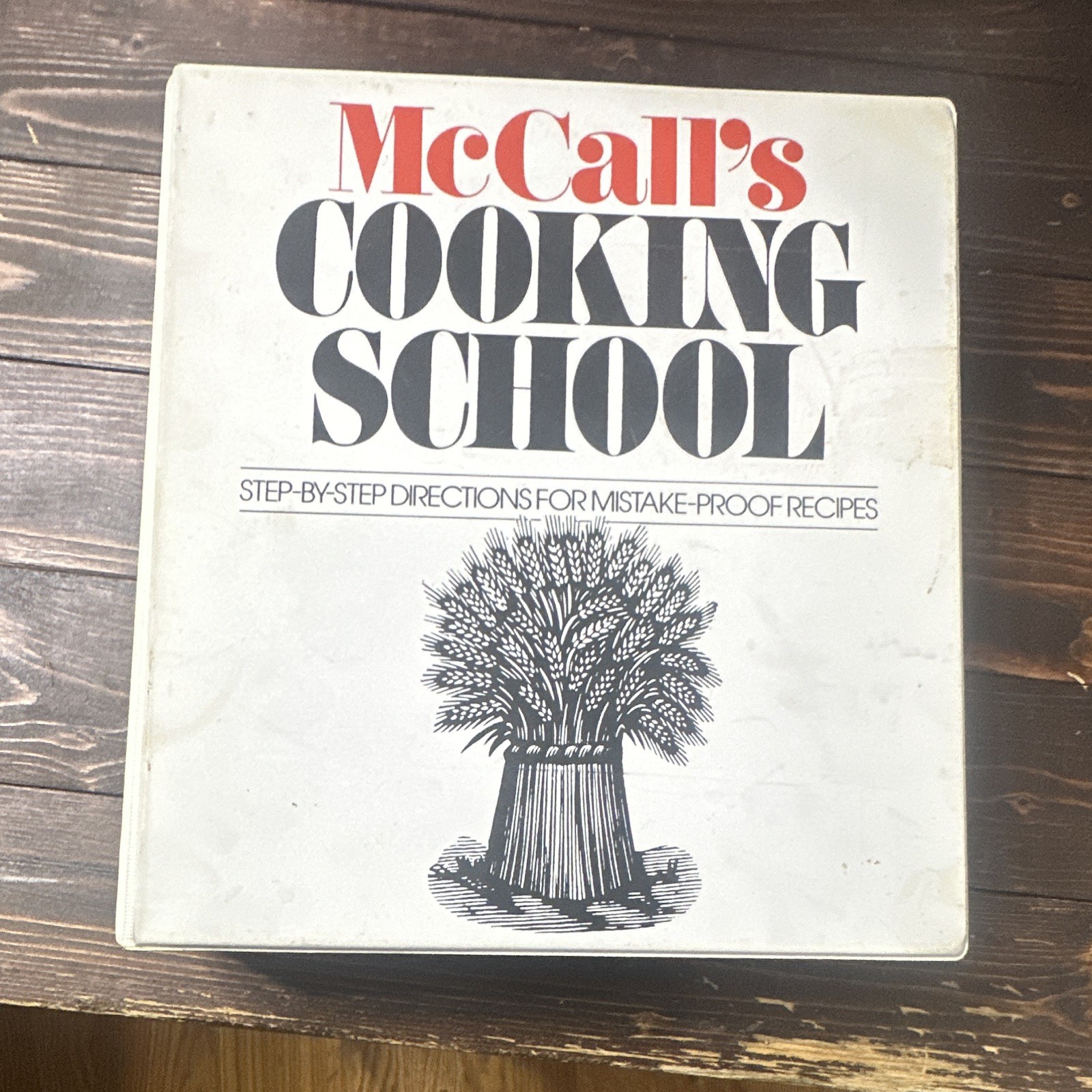McCall’s Cooking School Ring/Wire Bound Cookbook 1986 Xerox Wing Norton