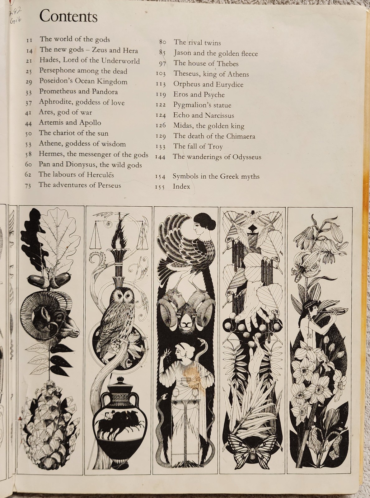 Gods Men and Monsters from Greek Myths by Michael Gibson 1st Ed 1977 HCDJ ex lib
