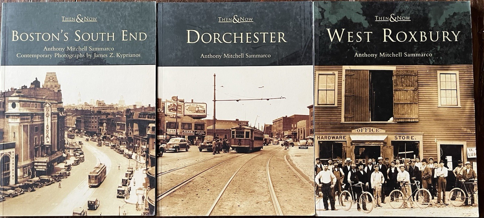 THEN AND NOW Books Lot: Boston’s South End Roxbury Dorchester Massachusetts MA