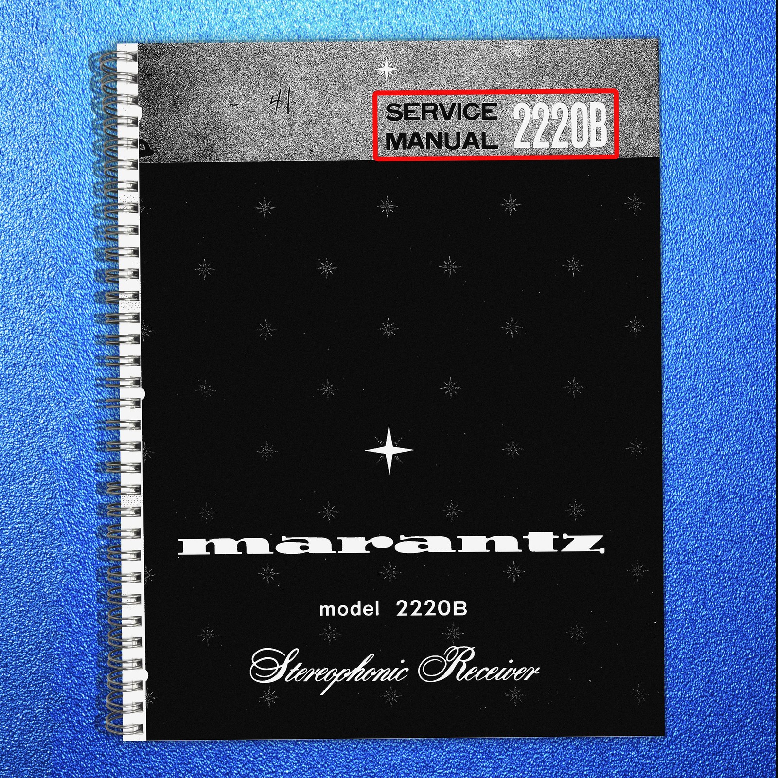 MARANTZ 2220B Service Manual – HD COIL BOUND – PROTECTIVE COVERS