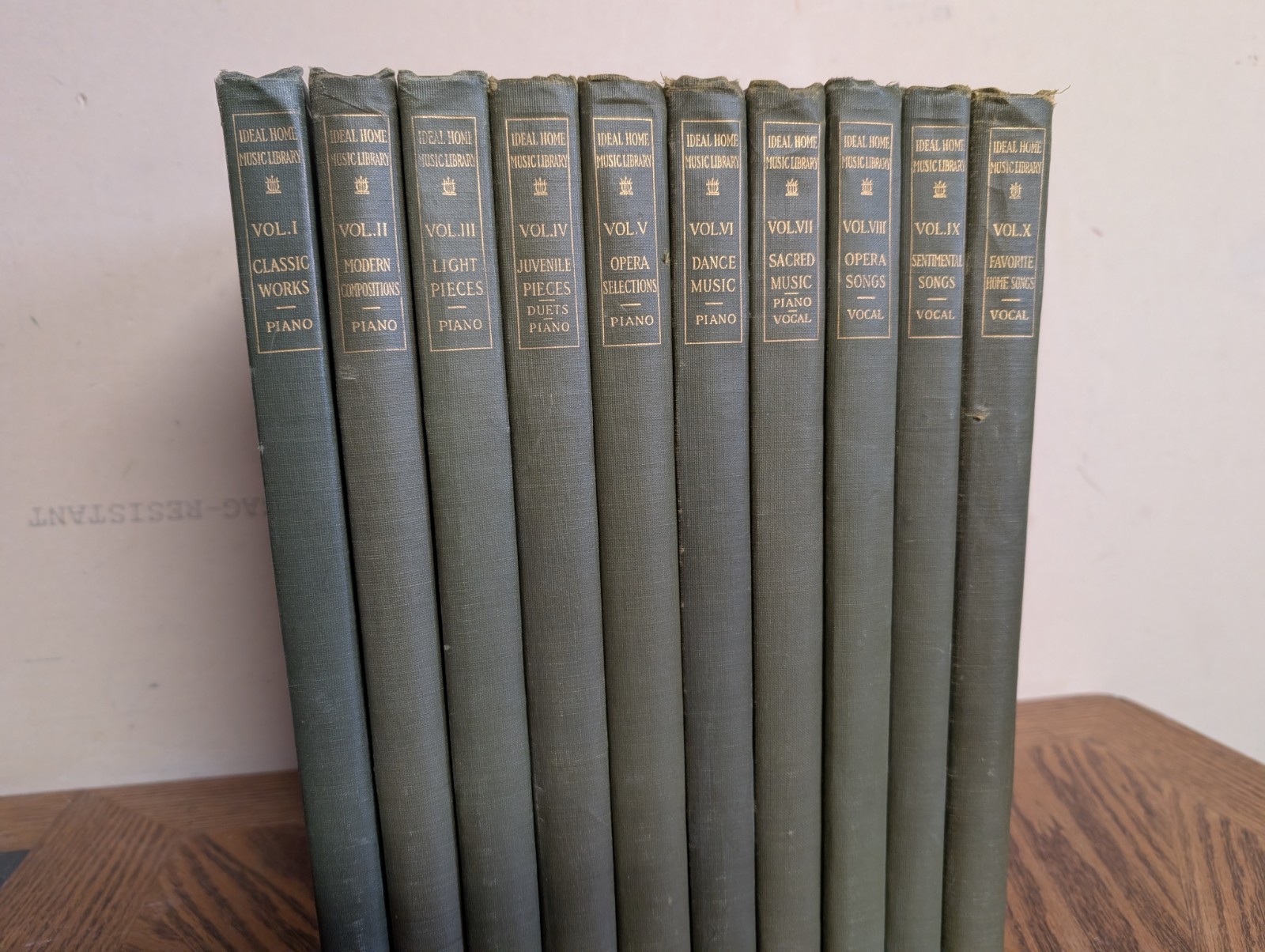 The Ideal Home Music Library Antique Music Books: Volumes 1-10, 1913