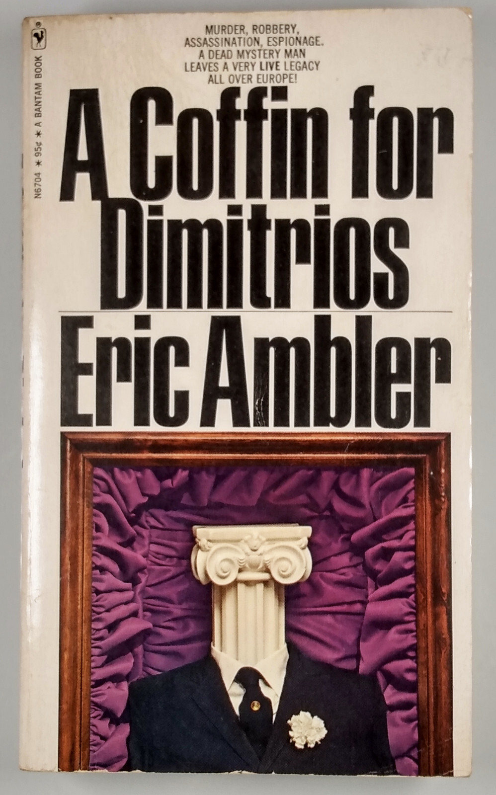 A COFFIN FOR DIMITRIOS Eric Ambler old used Paperback A Bantam Book n6704