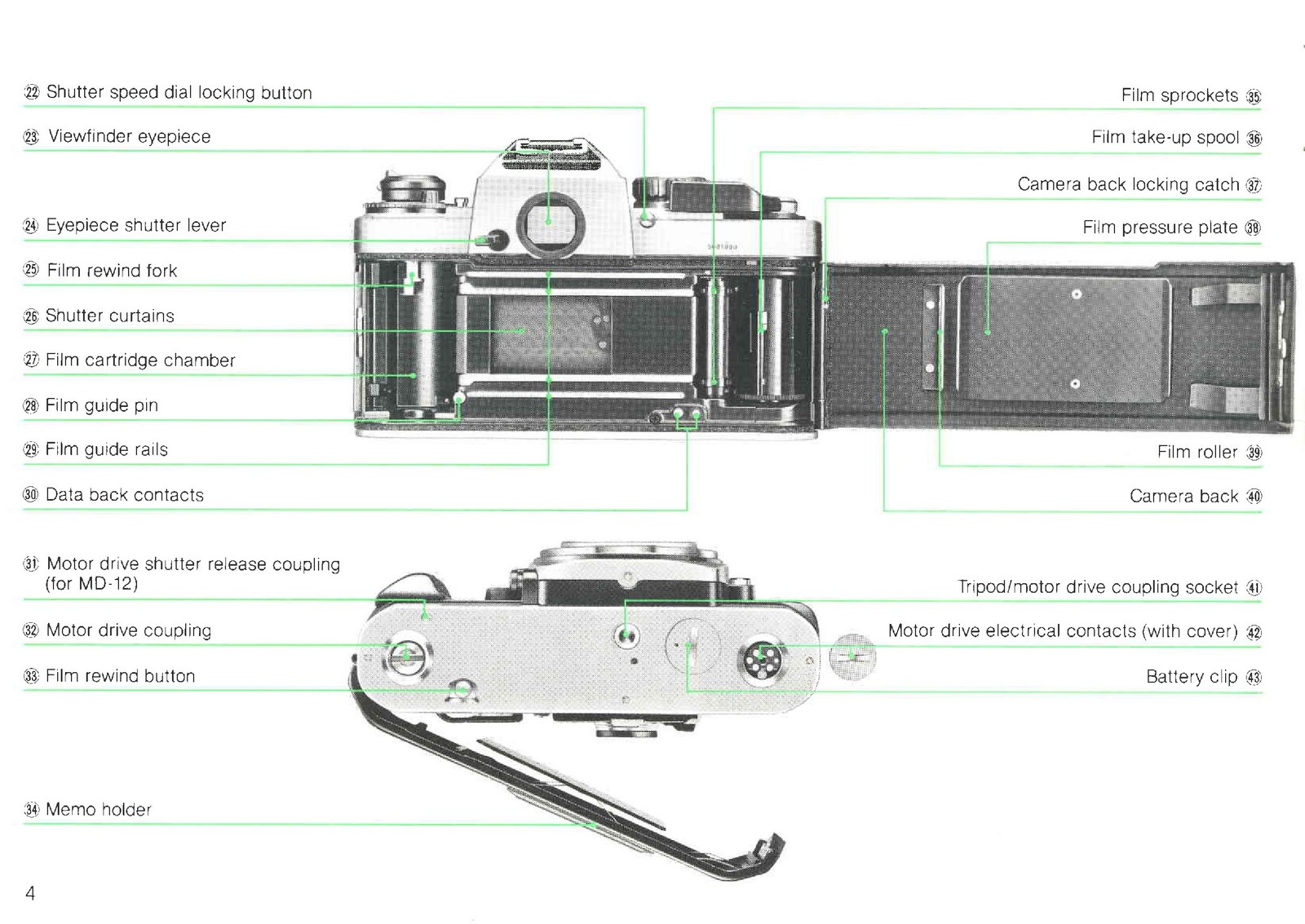 NIKON FA Camera Instuction Manual – BOUND – COVERS – XL FOLDOUT PAGES