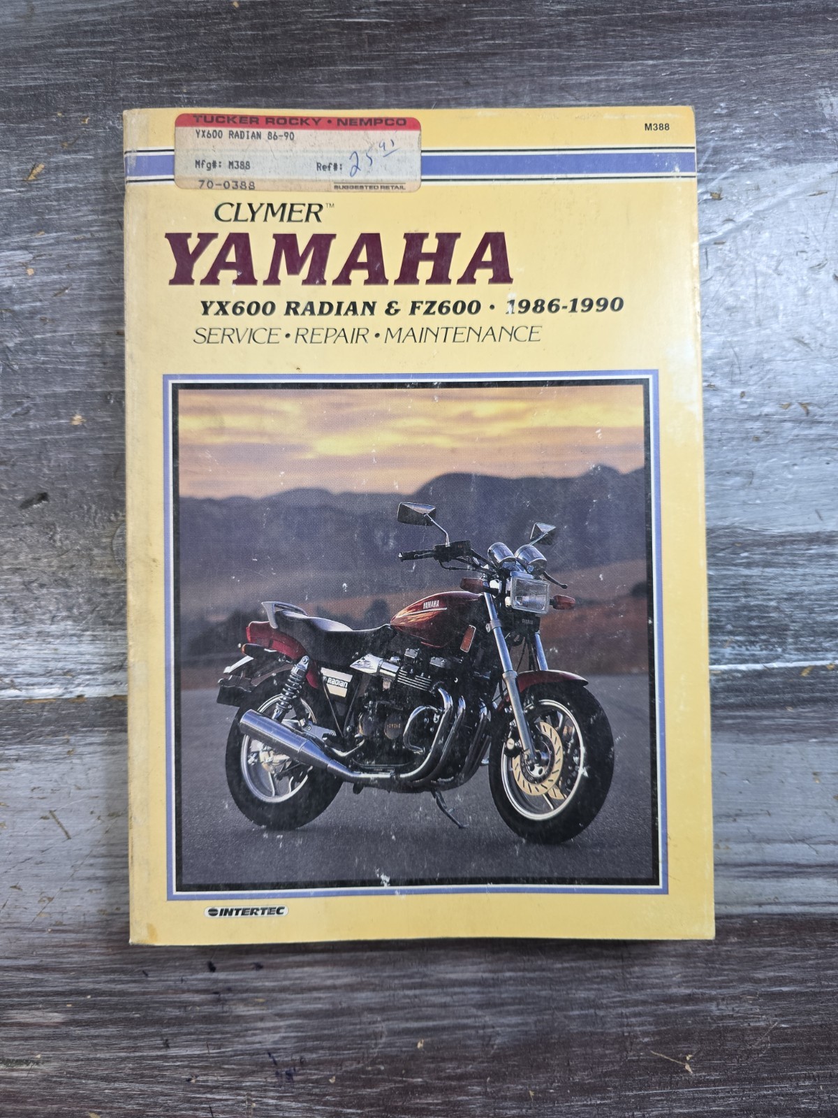 Clymer Service Repair Maintenance Manual M388 Yamaha YX600 Radian & FZ600 1986