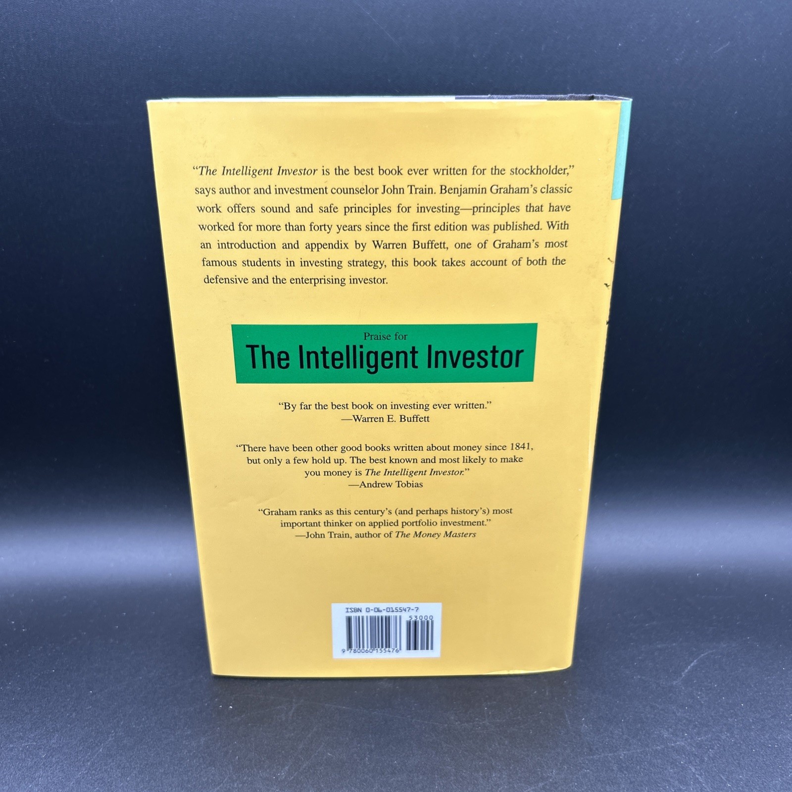 The Intelligent Investor Benjamin Graham Hardcover Warren Buffett Harper Row DJ