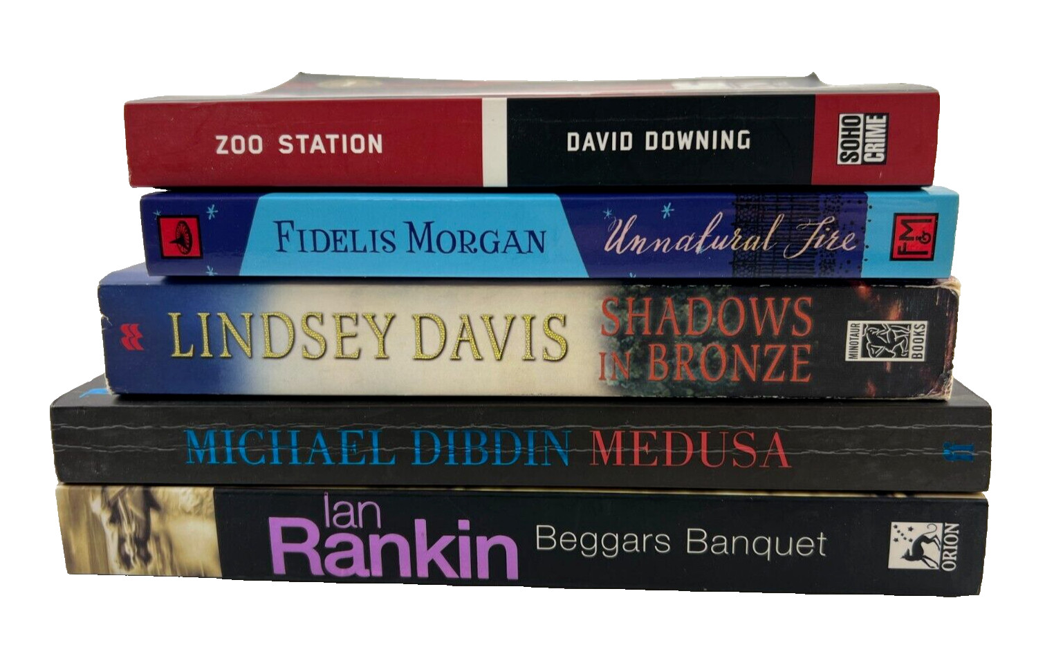 Lot Of 5 Mystery Thriller Trade Paperback Books, Mixed Authors as Shown Bundle B
