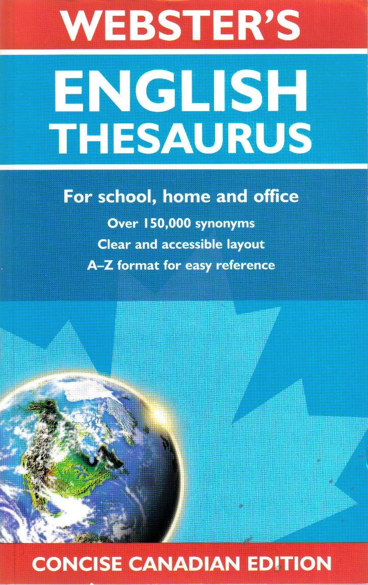 Webster’s English Thesaurus, Concise Canadian Edition – paperback n/a