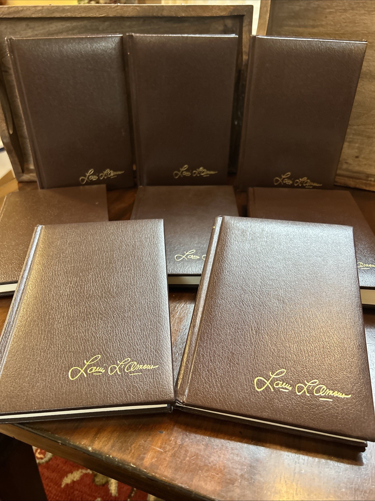 Louis L’Amour Leatherette Hardcover Lot of 8 Kilkenny Gun Fighter/Lawman Stories