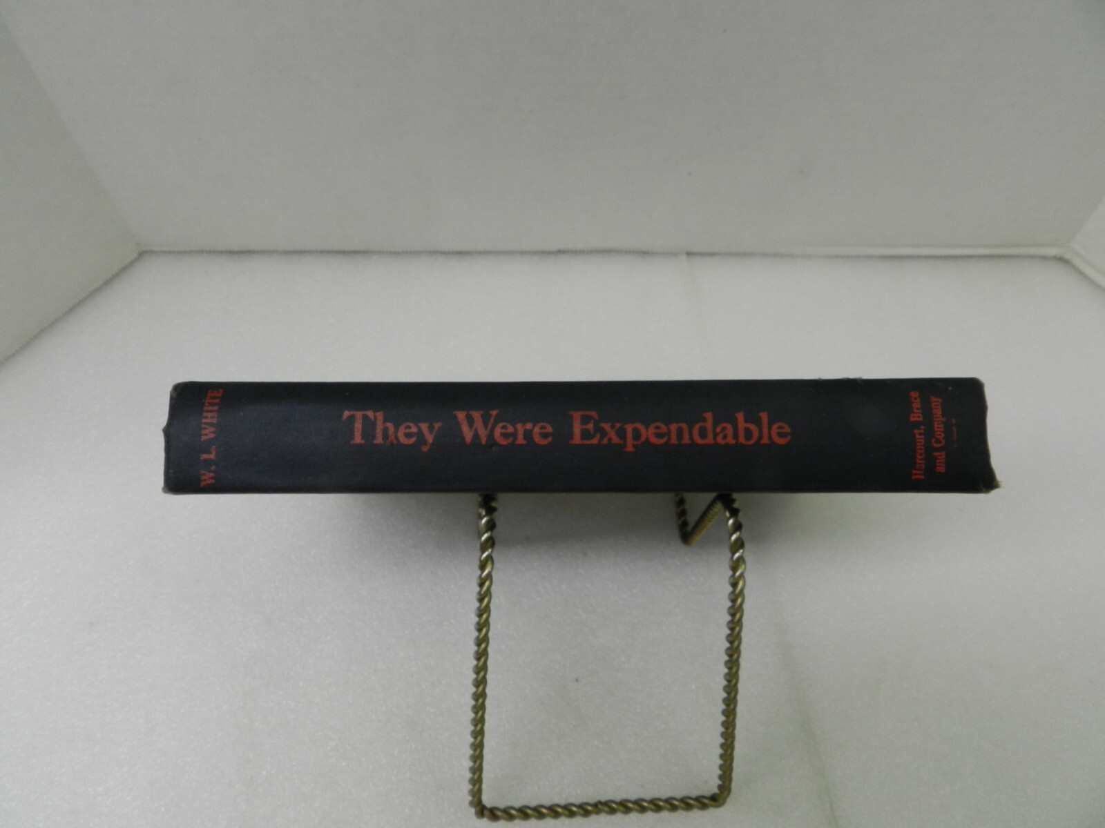 W.L. White They Were Expendable Harcourt, Brace And Company 1942 HC 1st Edition