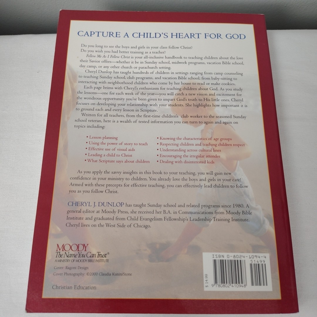 Follow Me As I Follow Christ: A Guide for Teaching Children in a Ch – VERY GOOD