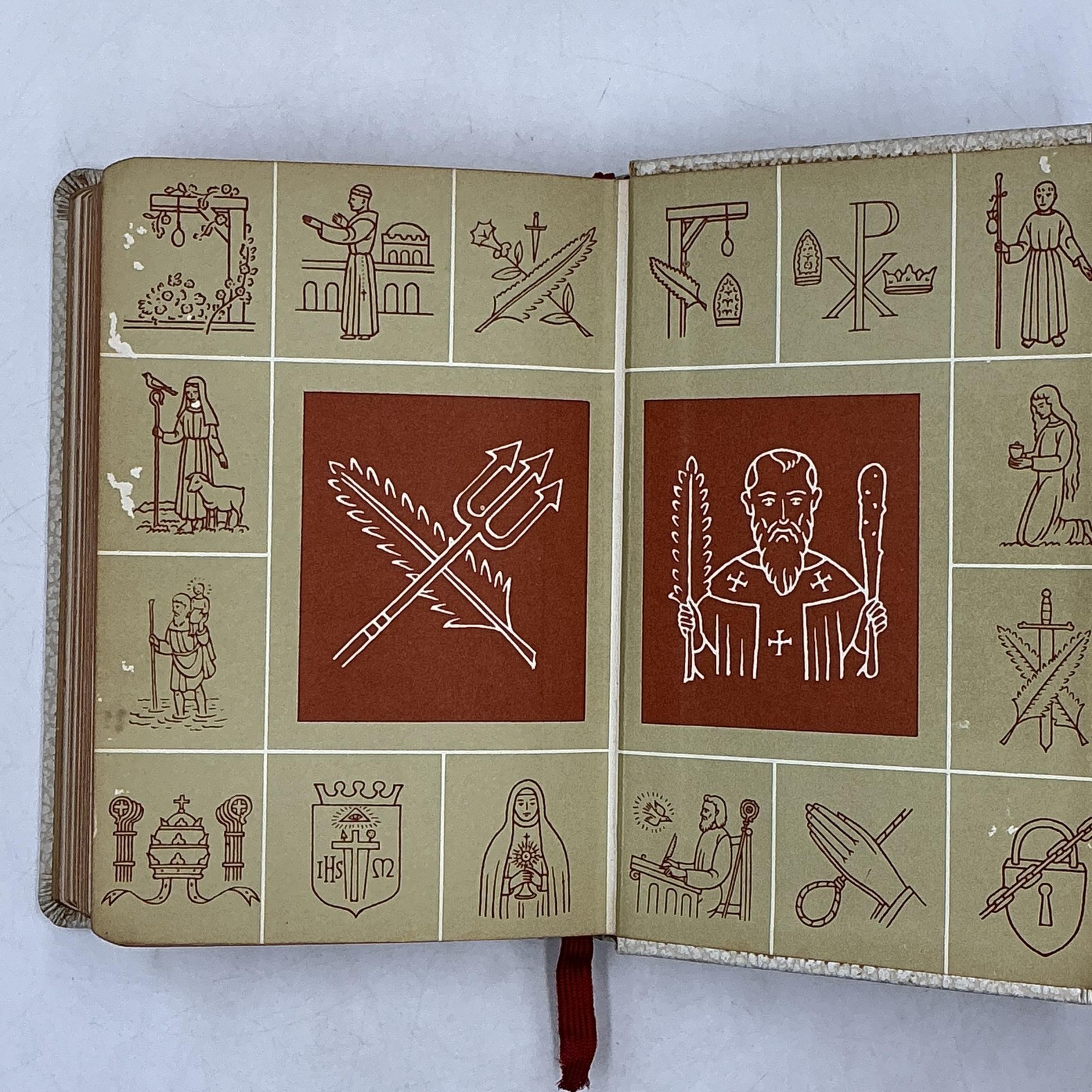 LIVES OF THE SAINTS Alban Butler Lib. Of Catholic Devotion HC Cream Faux Leather
