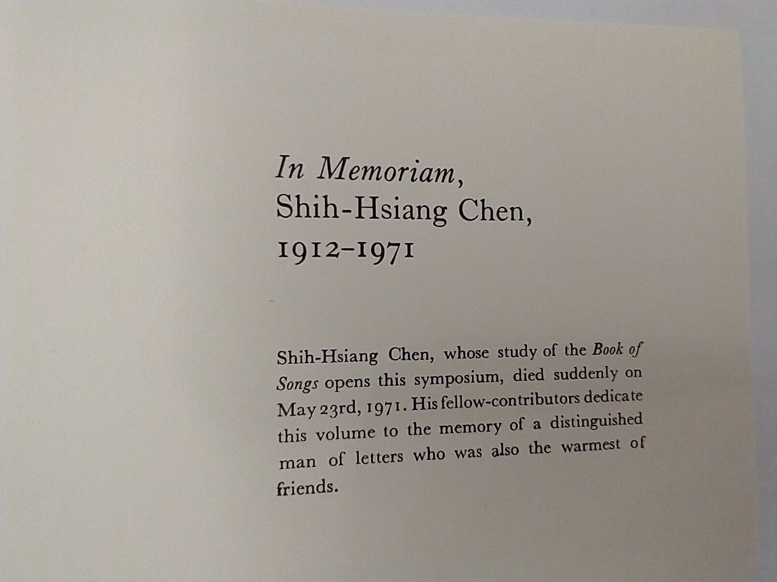 Studies in Chinese Literary Genres. Edited With an Introduction by Cyril Birch.