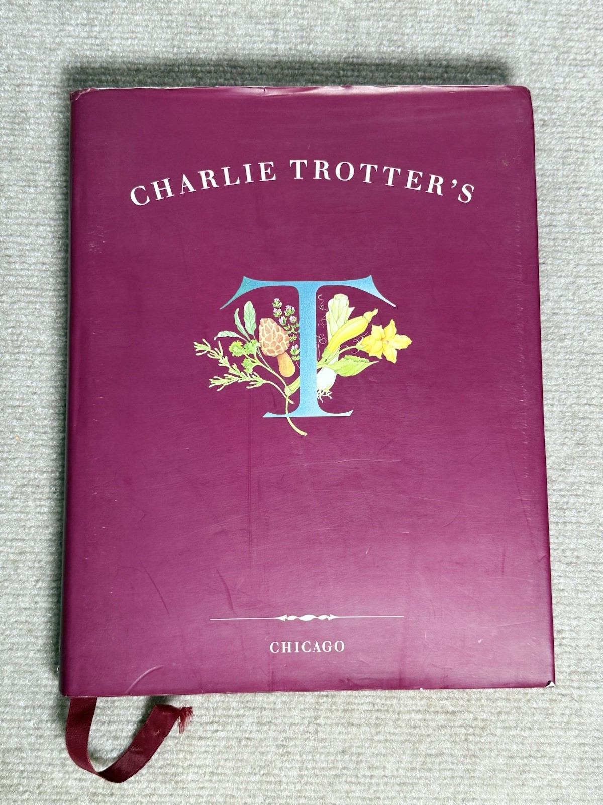 Vintage 1994 Charlie Trotter’s Cookbook Chicago Hardcover Ten Speed Press