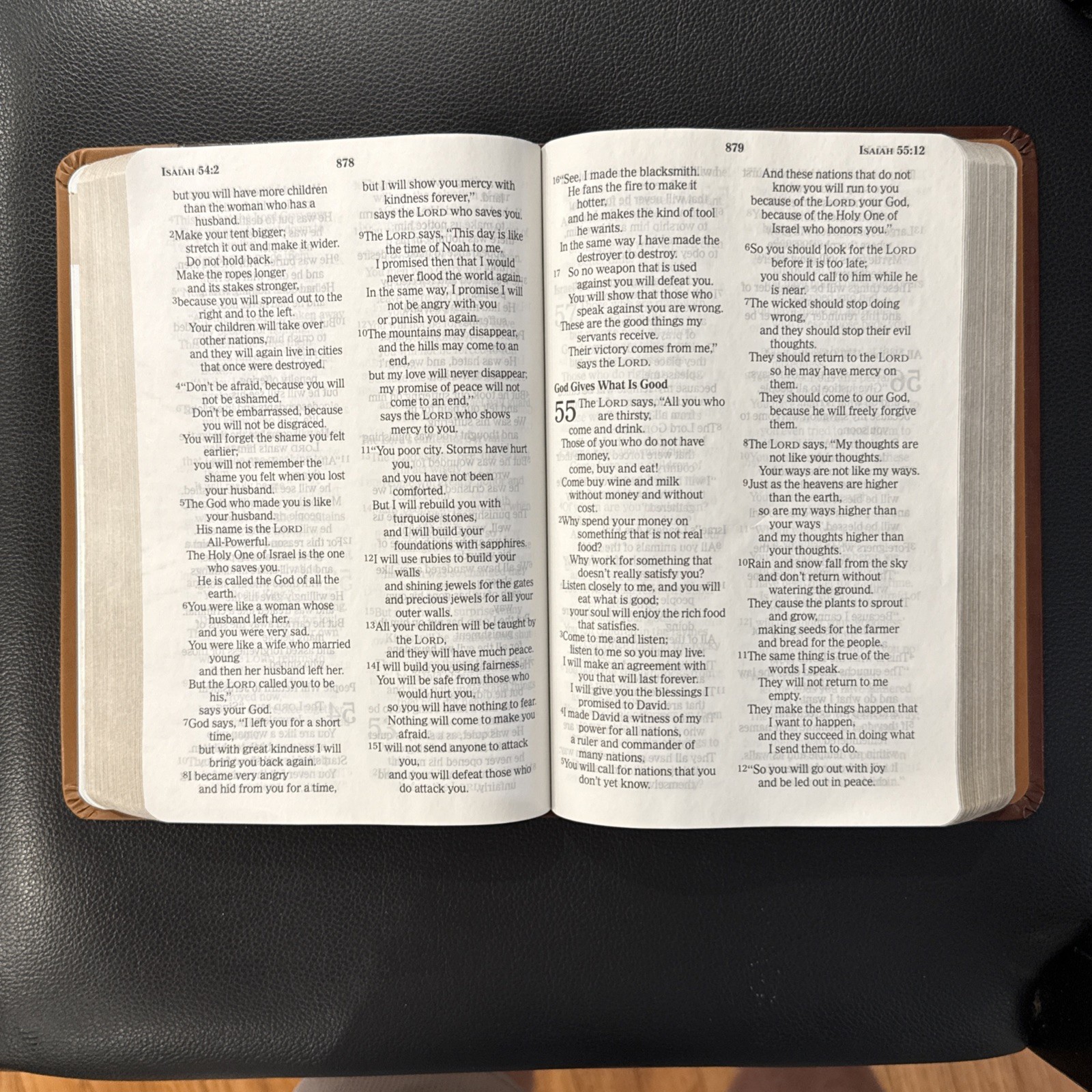 Bible NCV Giant Print Reference by Thomas Nelson: Bonded Leather—VERY GOOD