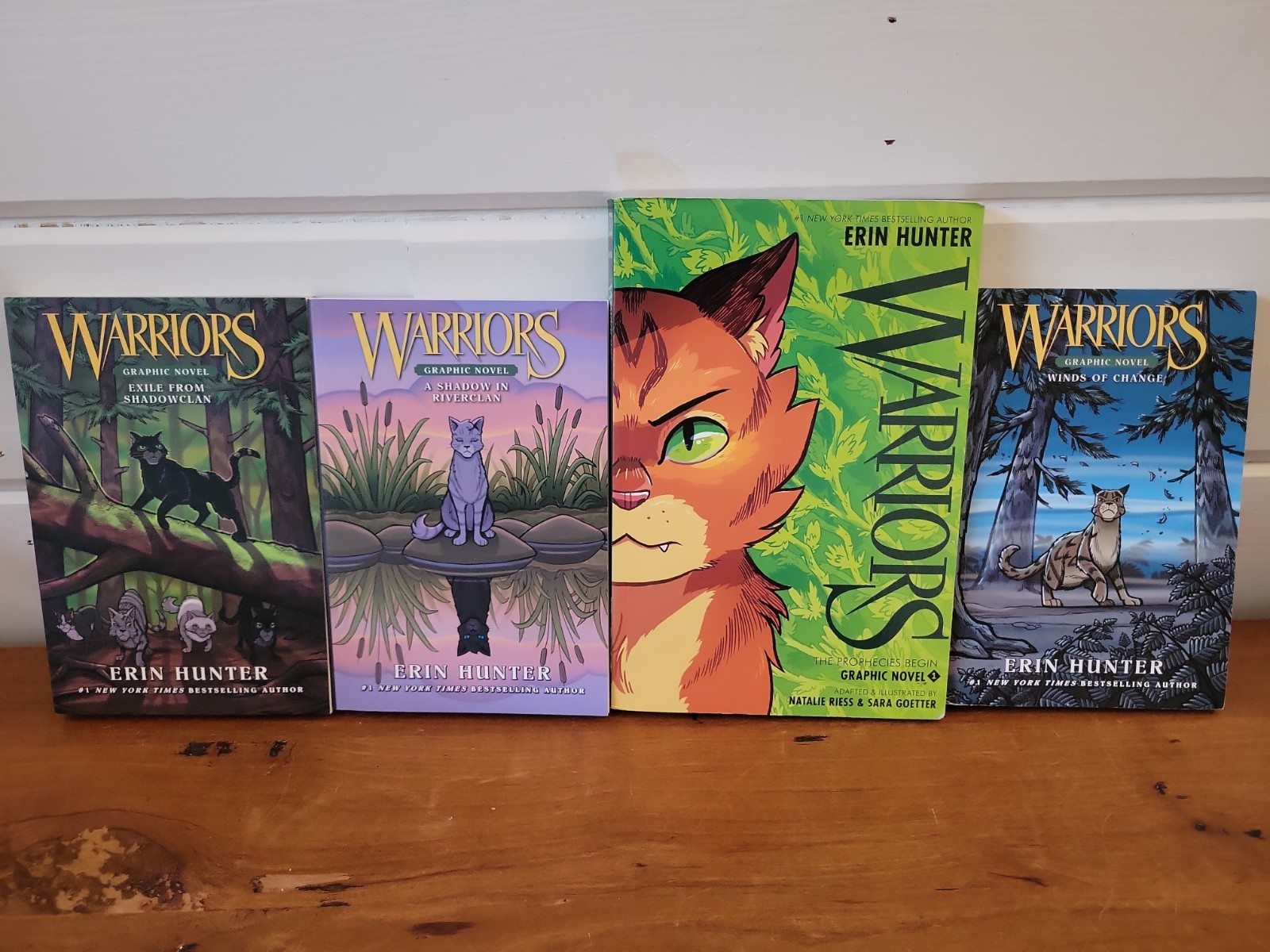 Lot of 4 WARRIORS BY ERIN HUNTER Graphic Novels