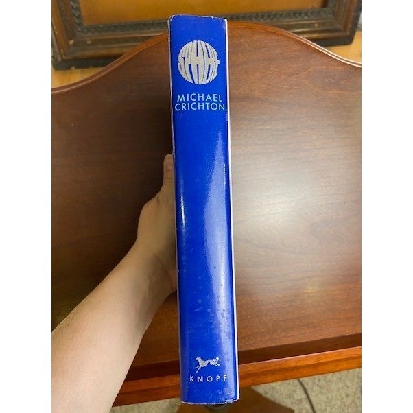 Michael Crichton Sphere First Edition 1987 Hardcover Knopf Borzoi Book Sci-Fi