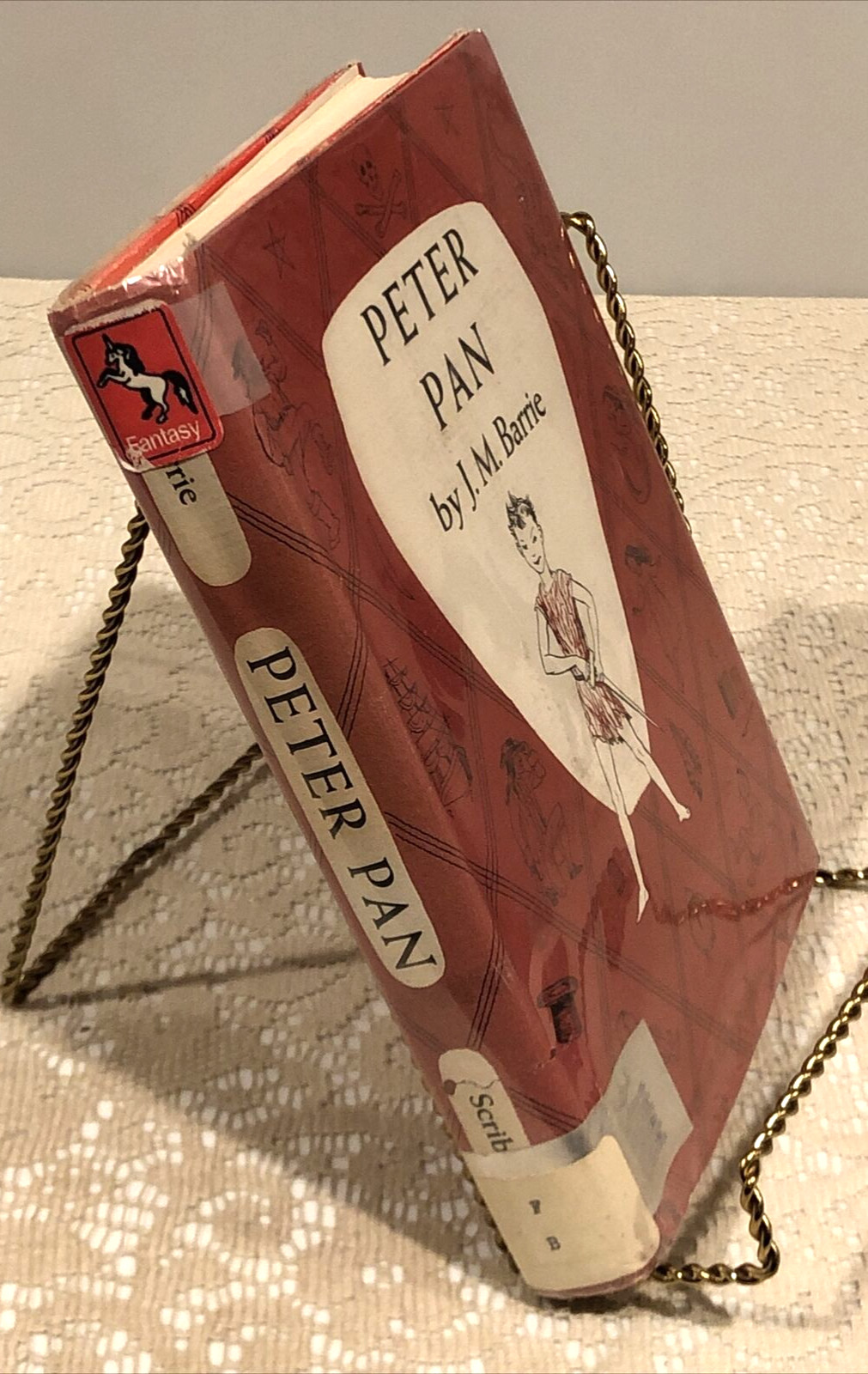 Peter Pan By J.M. Barrie , 1950 Hardcover/Dust Jacket, Charles Scribner’s Sons