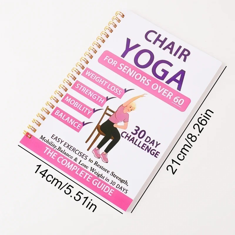 30 Day Chair Yoga Guide for Seniors Over 60 Strength Balance Book
