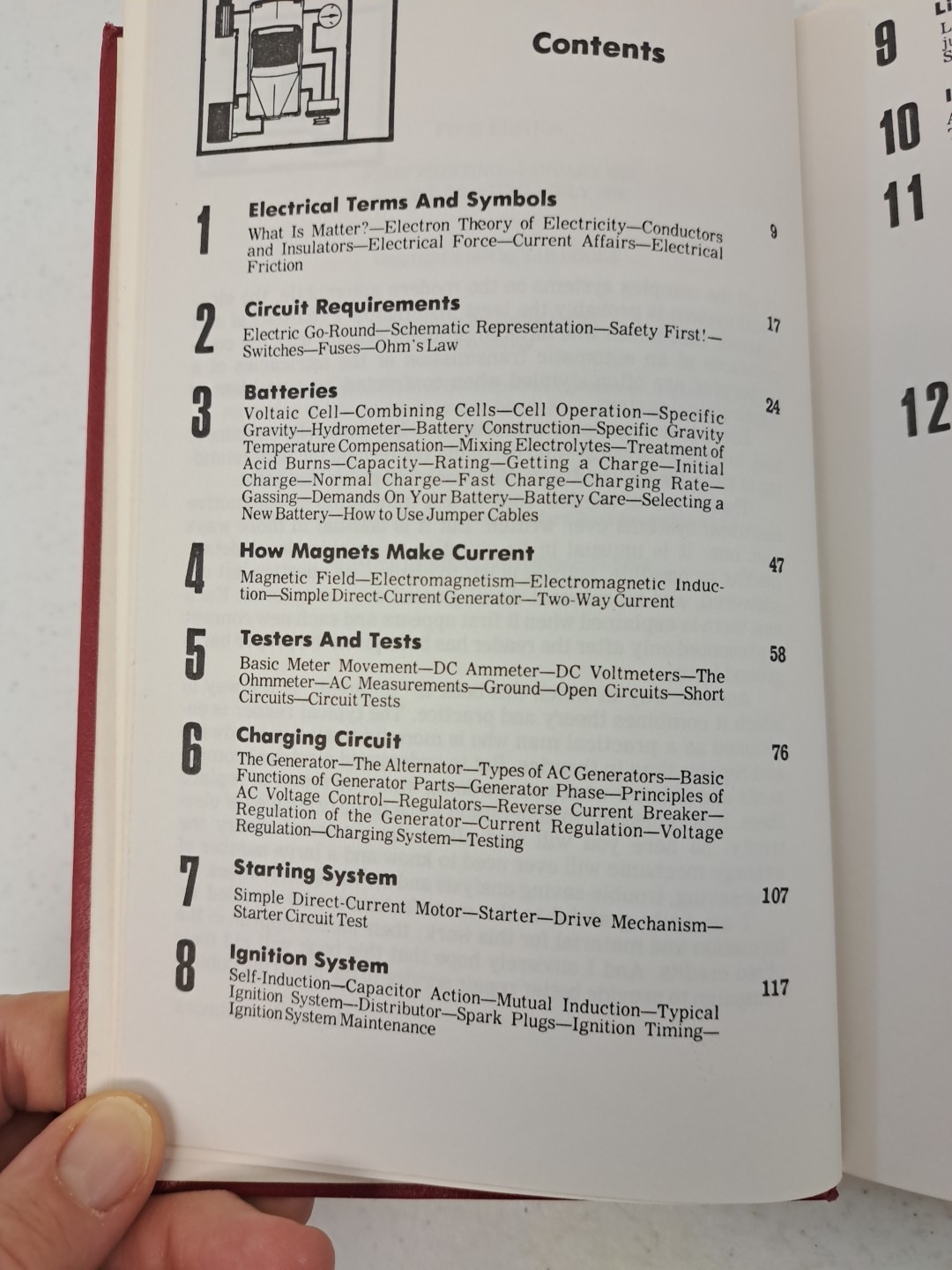 Vintage 1976 Printing-Red Hardcover-The Complete Auto Electric Handbook