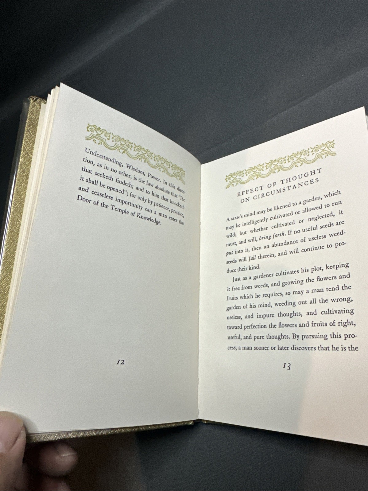 AS A MAN THINKETH By James Allen – Hardcover