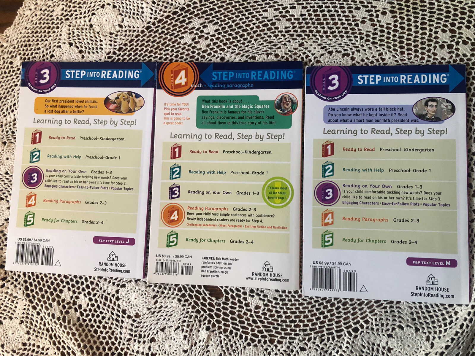 CAPTAIN UNDERPANTS Lot 3-5 BIG NATE Game On Lvl 4 Washington, Abe, Ben Franklin