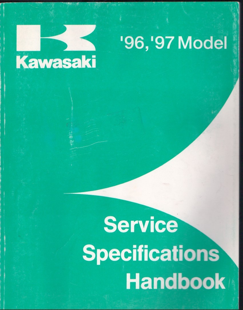 Kawasaki ’96 ’97 Model Service Specifications Handbook Part 99926-1028-01 MN2929