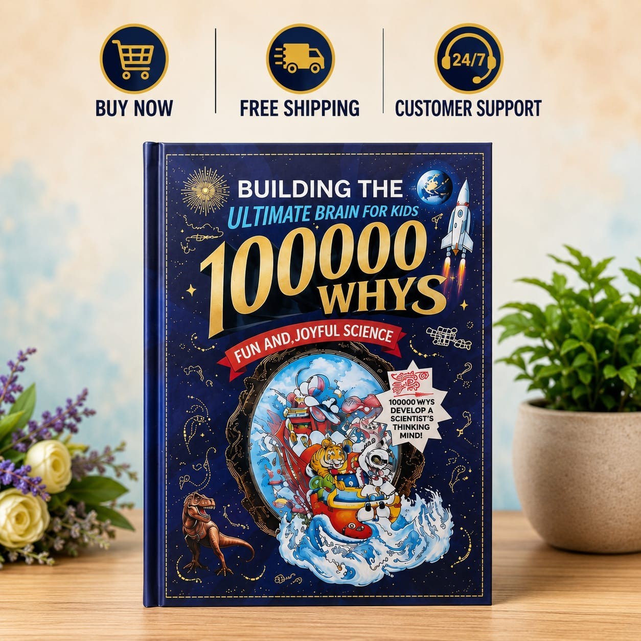 100000 Whys Science Book for Kids Educational STEM Learning