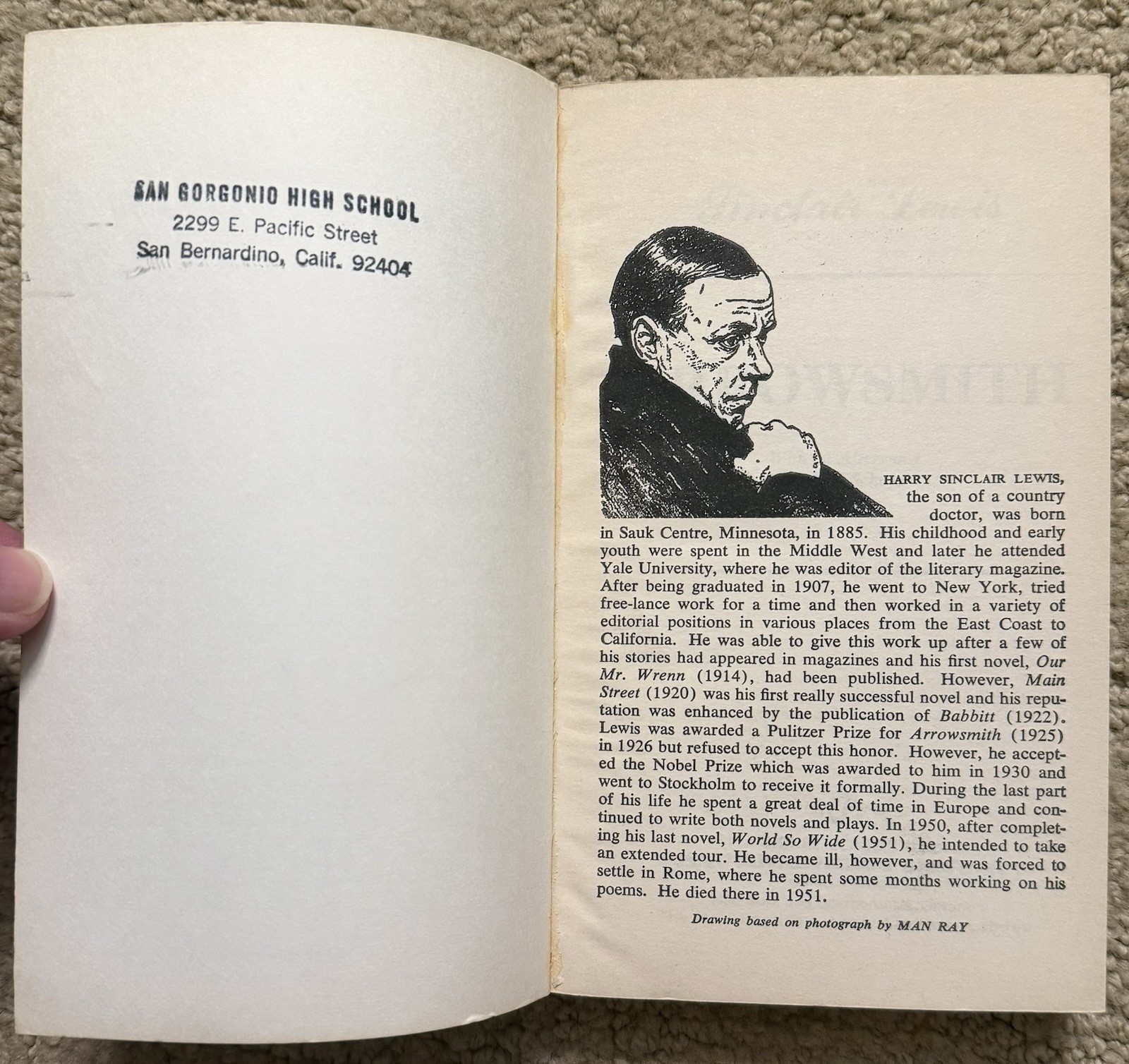 ARROWSMITH BY SINCLAIR LEWIS 1961 SIGNET CLASSIC VINTAGE PAPERBACK