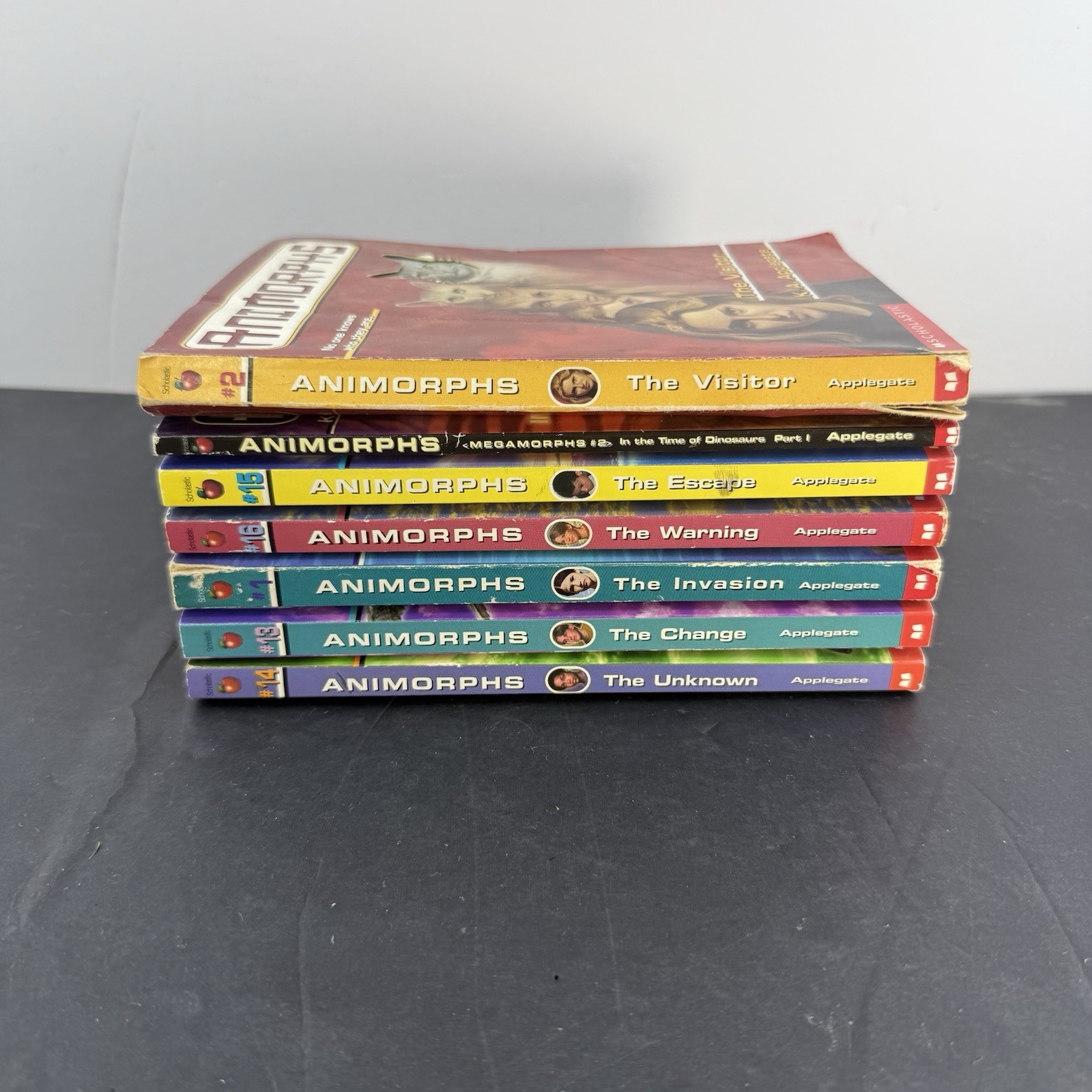 Animorphs Book Lot 7 K.A. Applegate #1 2 13 14 16 Megamorphs Scholastic